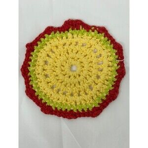 Crochet Pot Holder/Trivet Hot warming pad handmade table linen serving-ware. New
